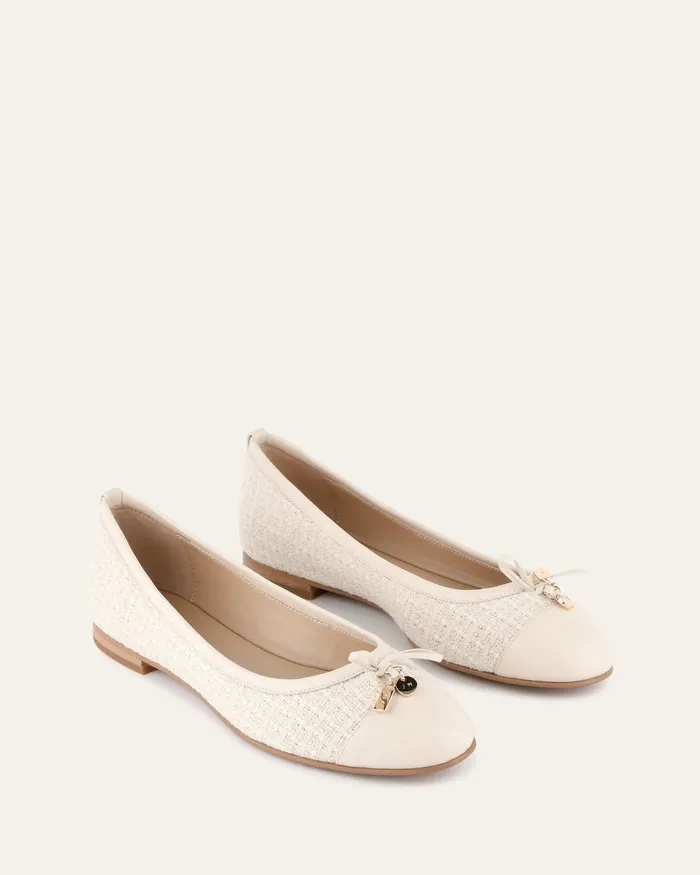 BALLET Women Hermione dress flats off white woven jomercer BALLET Women Hermione dress flats off white woven jomercer