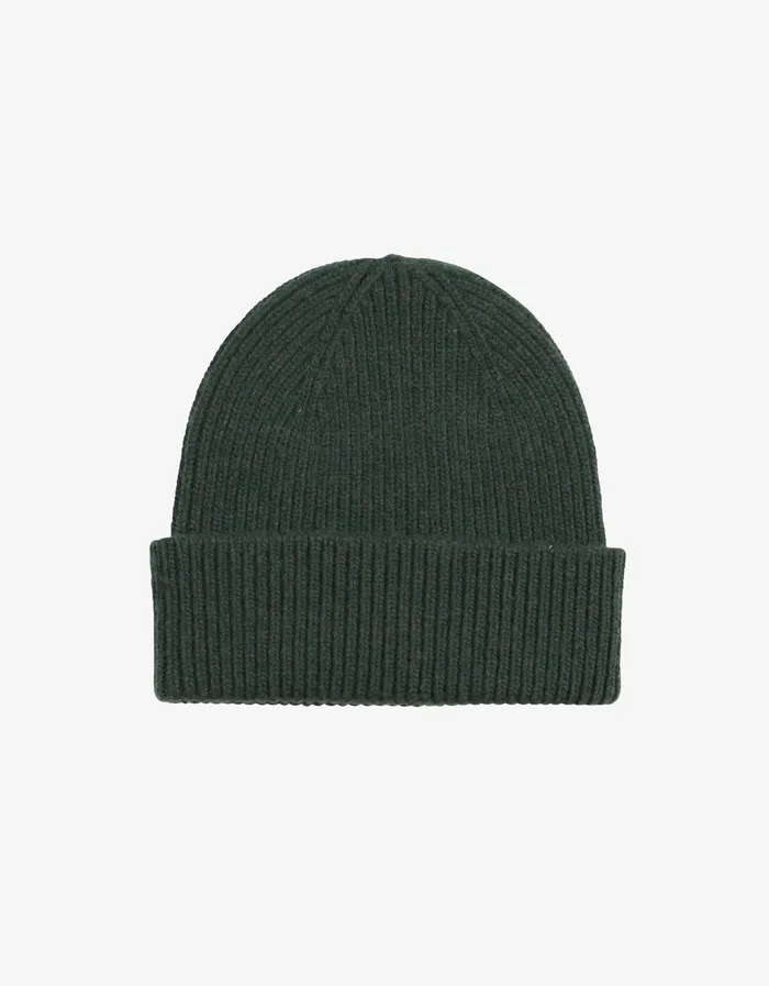Beanies Colorfulstandard Men Merino Wool Beanie 8211 Hunter Green