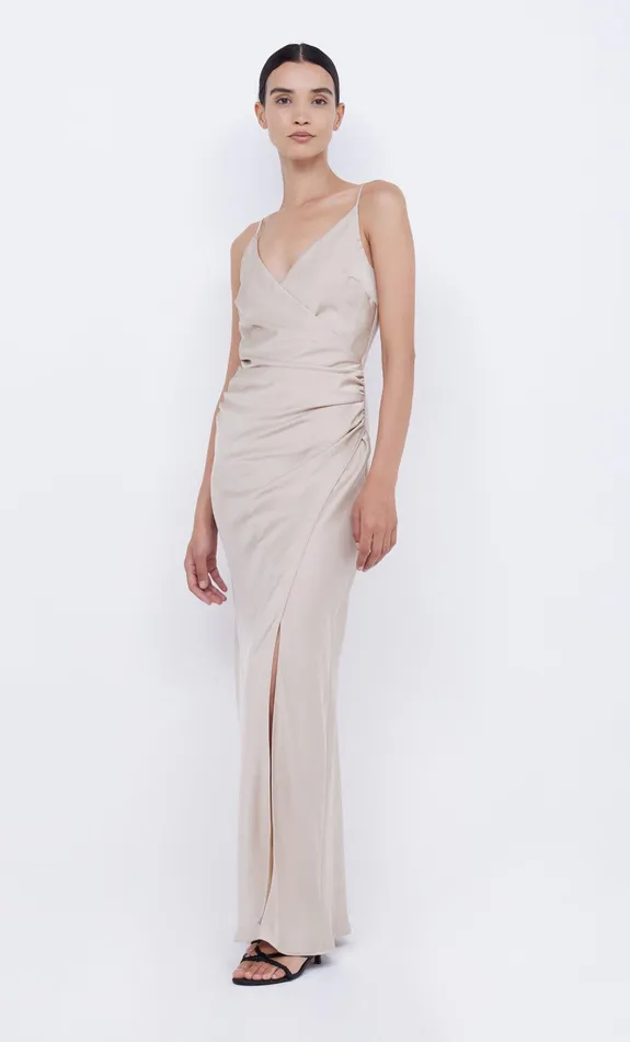 Bec Bridge Bridesmaids Dresses ETERNITY V MAXI DRESS Sand 8211 Women