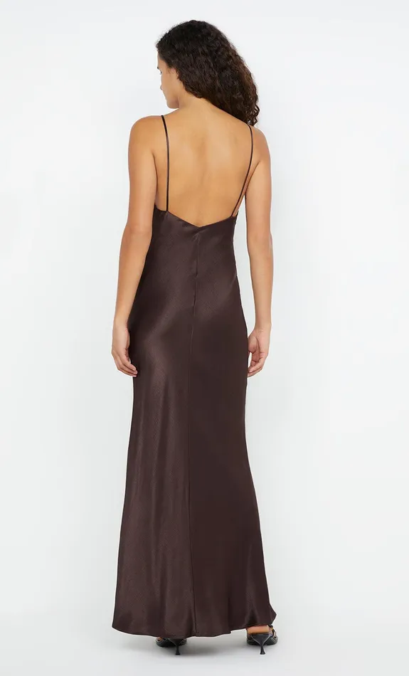 Bec Bridge Bridesmaids Dresses MOON DANCE V MAXI DRESS Dark Chocolate 8211 Women