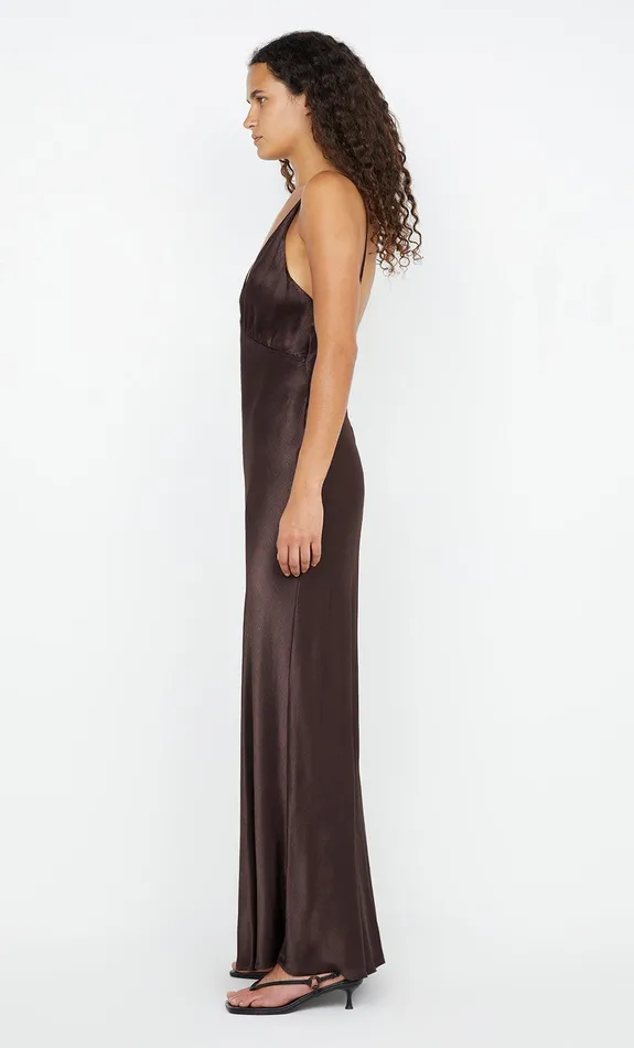 Bec Bridge Bridesmaids Dresses MOON DANCE V MAXI DRESS Dark Chocolate 8211 Women
