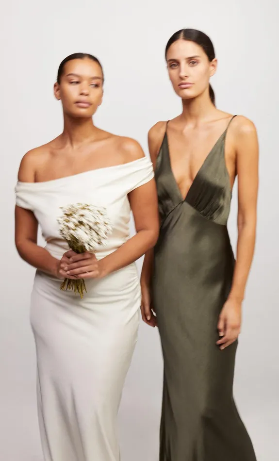 Bec Bridge Bridesmaids Dresses MOON DANCE V MAXI DRESS Dark Willow 8211 Women