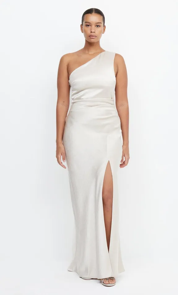 Bec Bridge Bridesmaids Dresses THE DREAMER ASYM DRESS Sand 8211 Women