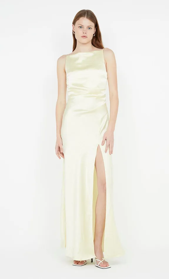 Bec Bridge Bridesmaids Dresses THE DREAMER MAXI DRESS Ice Yellow 8211 Women