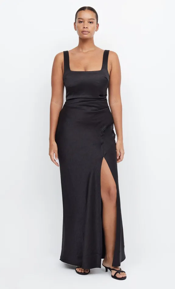 Bec Bridge Bridesmaids Dresses THE DREAMER SQUARE NECK DRESS Black 8211 Women