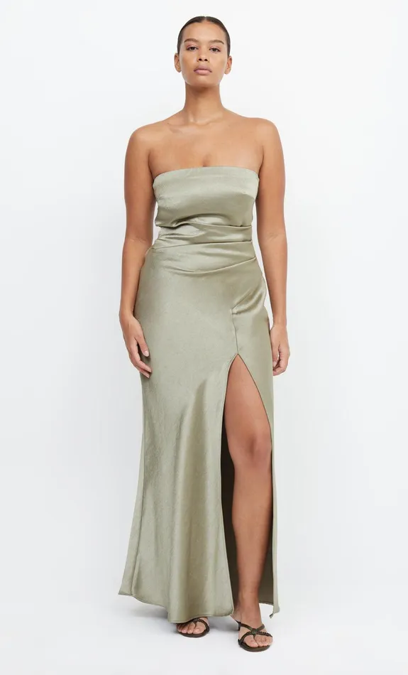 Bec Bridge Bridesmaids Dresses THE DREAMER STRAPLESS DRESS Sage 8211 Women