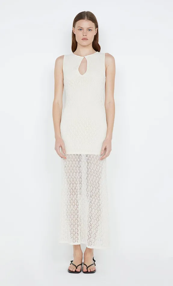 Bec Bridge Dresses AURORA KEYHOLE DRESS Ivory 8211 Women