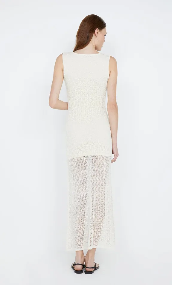 Bec Bridge Dresses AURORA KEYHOLE DRESS Ivory 8211 Women