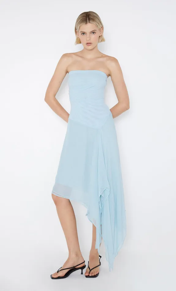 Bec Bridge Dresses ELZETTE STRAPLESS MIDI DRESS Dolphin Blue 8211 Women