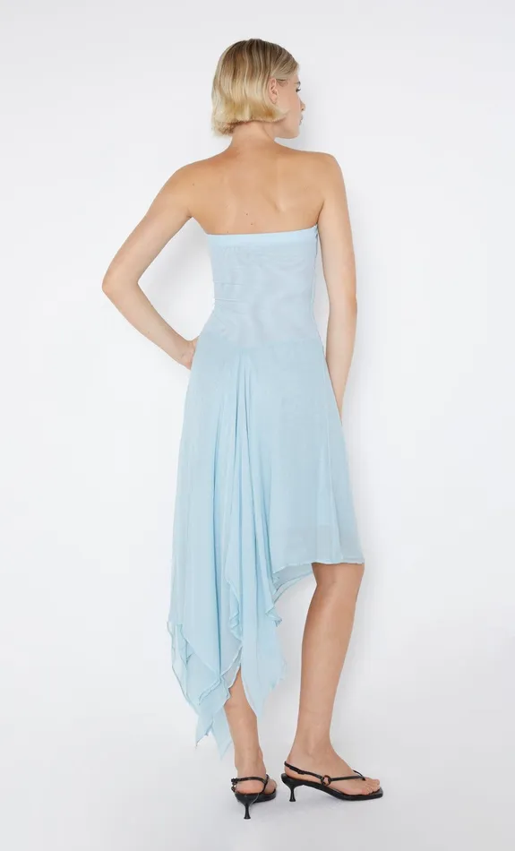 Bec Bridge Dresses ELZETTE STRAPLESS MIDI DRESS Dolphin Blue 8211 Women