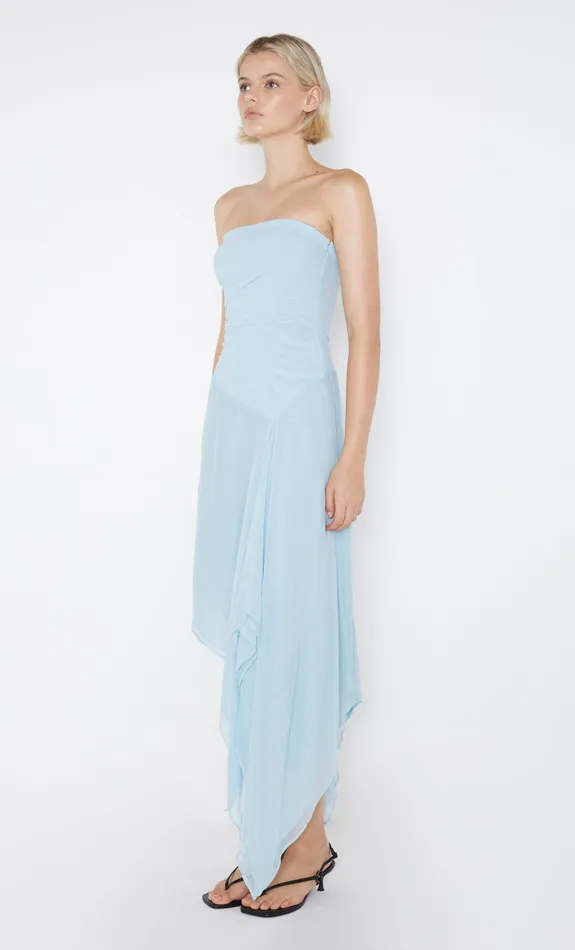 Bec Bridge Dresses ELZETTE STRAPLESS MIDI DRESS Dolphin Blue 8211 Women