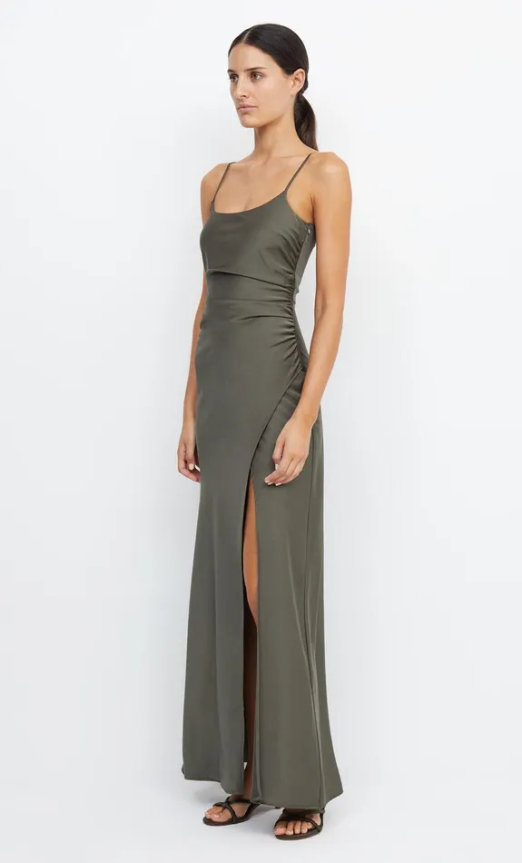 Bec Bridge Dresses ETERNITY SCOOP MAXI DRESS Dark Willow 8211 Women