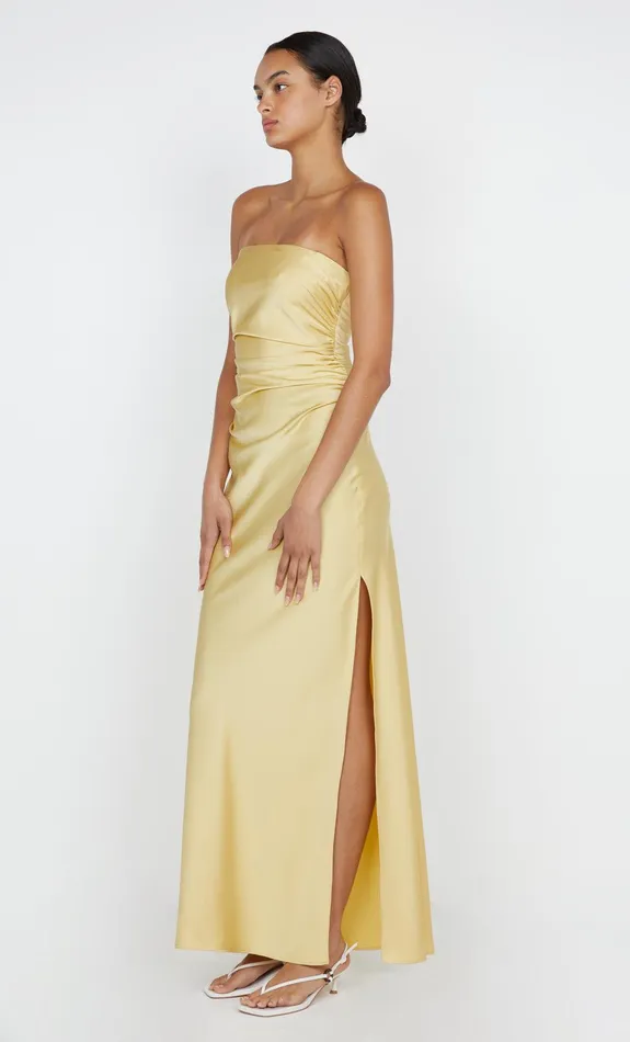 Bec Bridge Dresses ETERNITY STRAPLESS MAXI DRESS Citrus 8211 Women