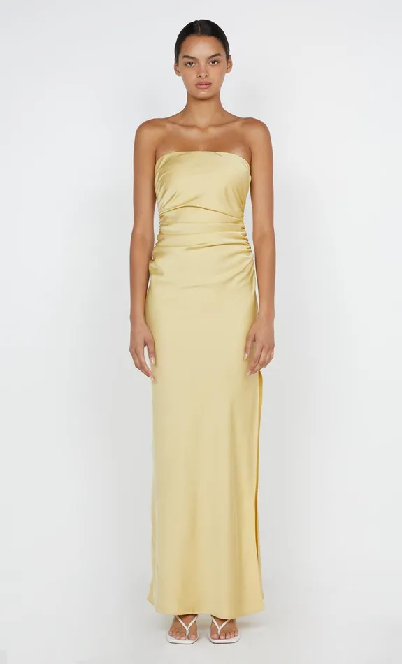 Bec Bridge Dresses ETERNITY STRAPLESS MAXI DRESS Citrus 8211 Women