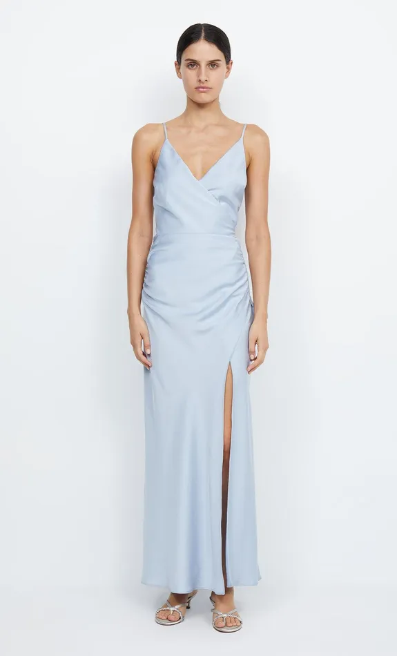 Bec Bridge Dresses ETERNITY V MAXI DRESS Dusty Blue 8211 Women