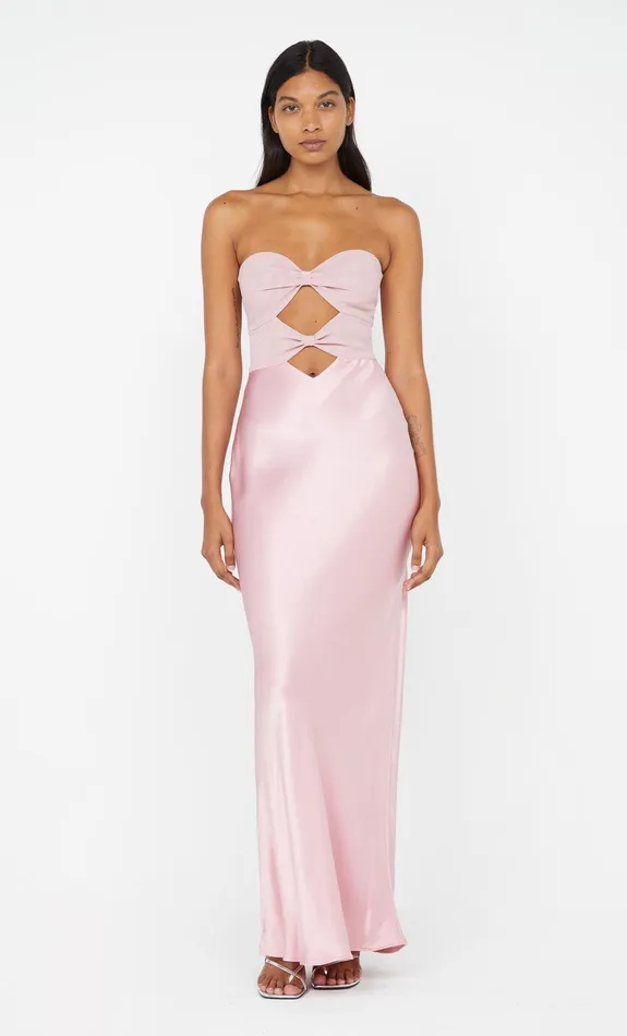 Bec Bridge Dresses HALLE STRAPLESS DRESS Dusty Pink 8211 Women