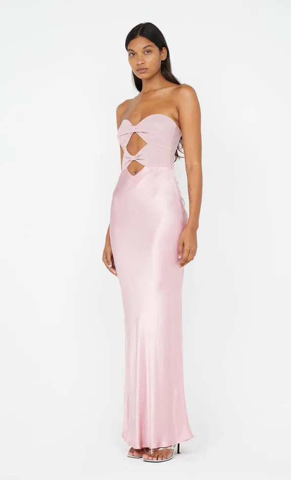Bec Bridge Dresses HALLE STRAPLESS DRESS Dusty Pink 8211 Women
