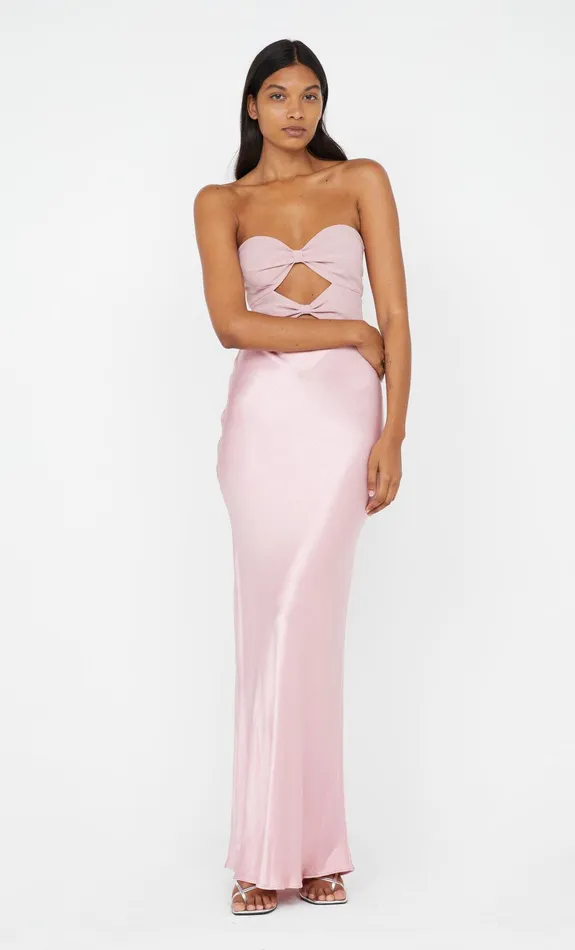 Bec Bridge Dresses HALLE STRAPLESS DRESS Dusty Pink 8211 Women