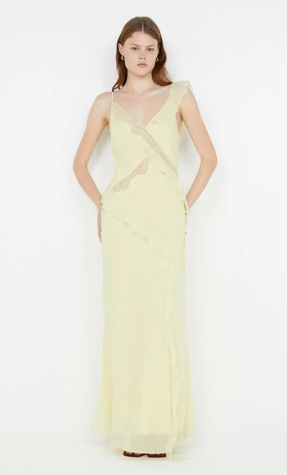 Bec Bridge Dresses KNOX MAXI DRESS Ice Yellow 8211 Women