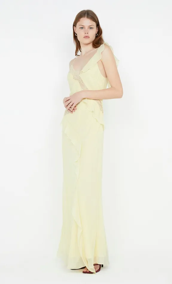 Bec Bridge Dresses KNOX MAXI DRESS Ice Yellow 8211 Women