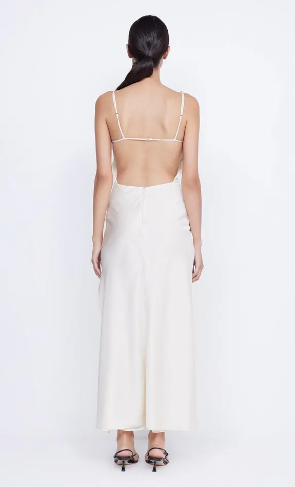 Bec Bridge Dresses MARI LOU GATHERED MAXI DRESS Cream 8211 Women