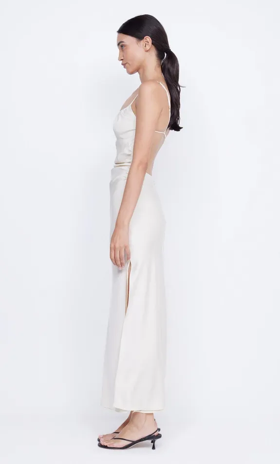 Bec Bridge Dresses MARI LOU GATHERED MAXI DRESS Cream 8211 Women