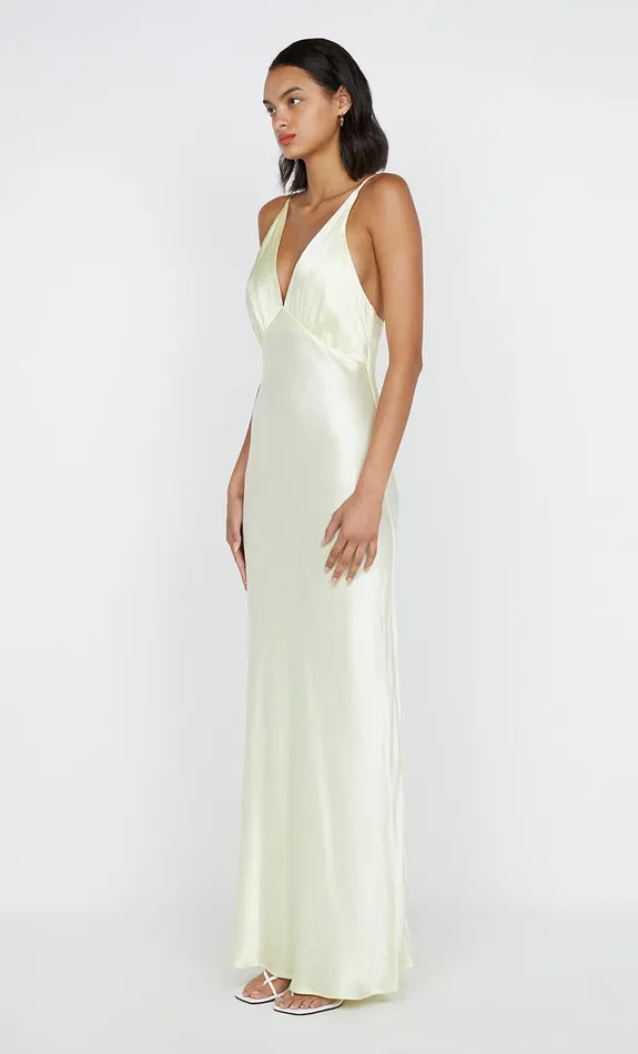 Bec Bridge Dresses MOON DANCE V MAXI DRESS Ice Yellow 8211 Women