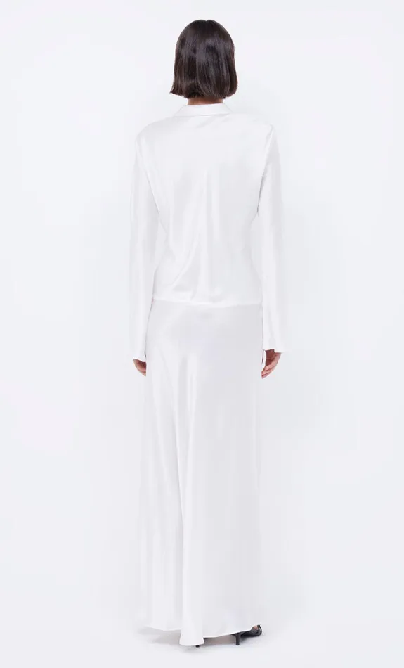 Bec Bridge Dresses ORLA LONG SLEEVE MAXI DRESS Ivory 8211 Women