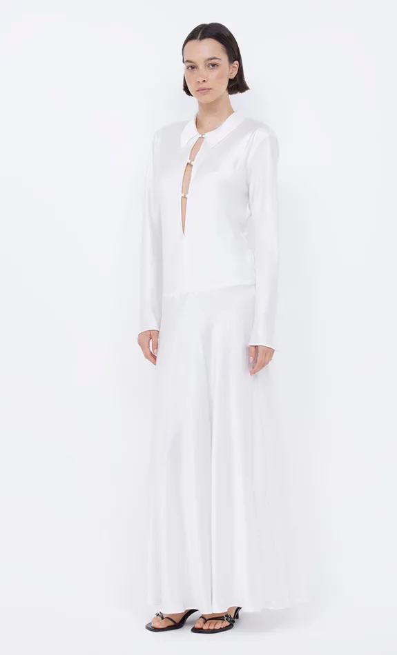 Bec Bridge Dresses ORLA LONG SLEEVE MAXI DRESS Ivory 8211 Women