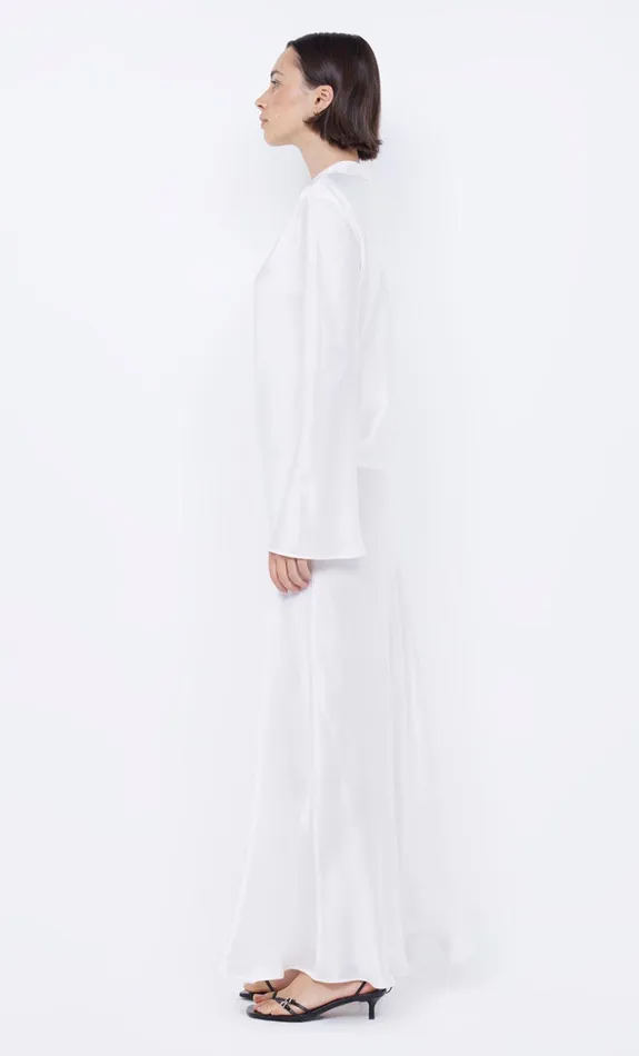 Bec Bridge Dresses ORLA LONG SLEEVE MAXI DRESS Ivory 8211 Women