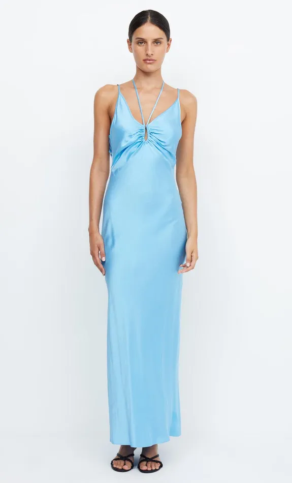 Bec Bridge Dresses QUINN MAXI DRESS Topaz Blue 8211 Women