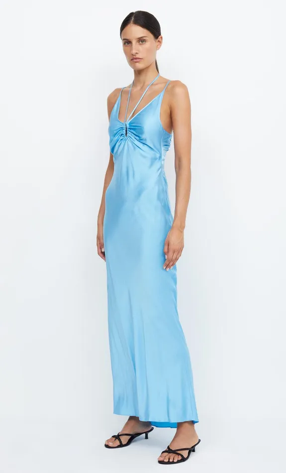 Bec Bridge Dresses QUINN MAXI DRESS Topaz Blue 8211 Women