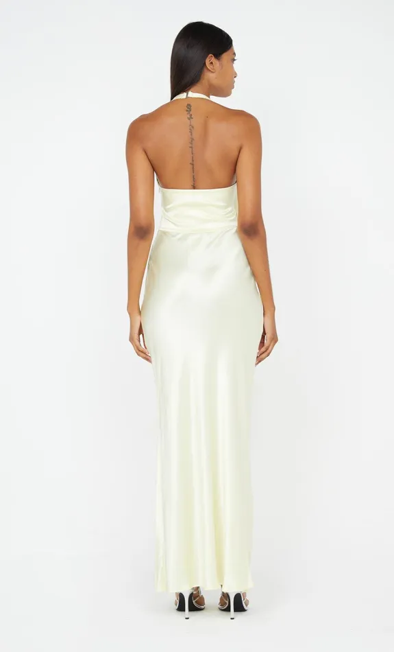 Bec Bridge Dresses SABIA TWIST DRESS Ice Yellow 8211 Women