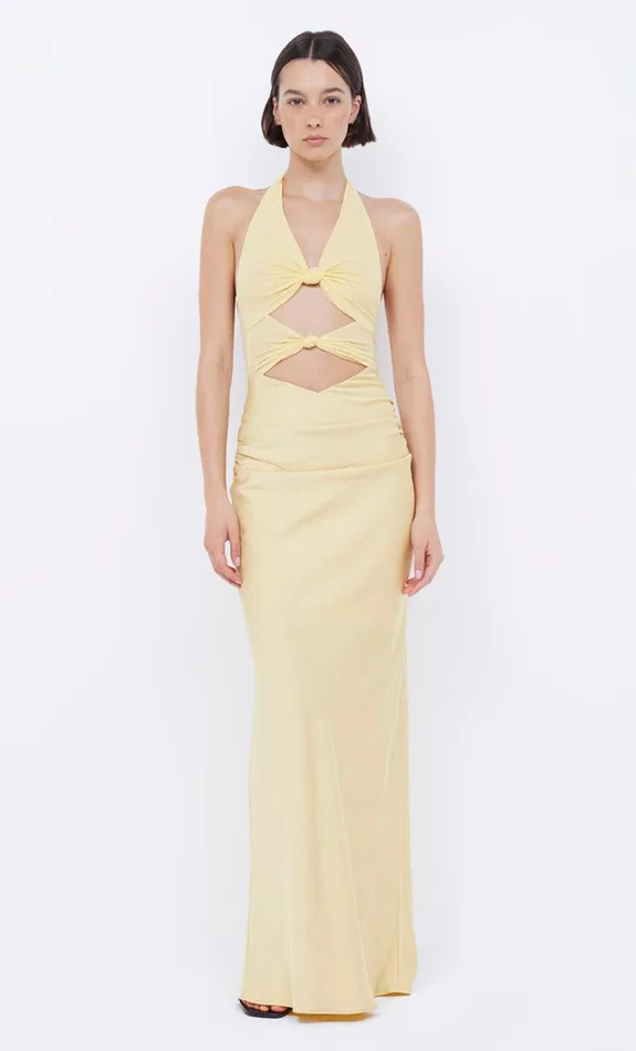 Bec Bridge Dresses SOLARE HALTER DRESS Citrus 8211 Women