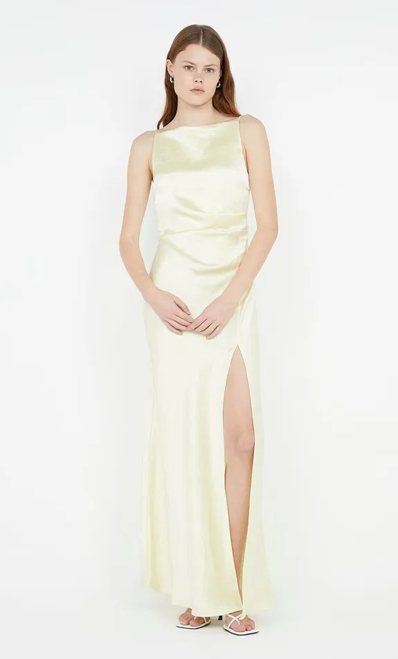 Bec Bridge Dresses THE DREAMER MAXI DRESS Ice Yellow 8211 Women