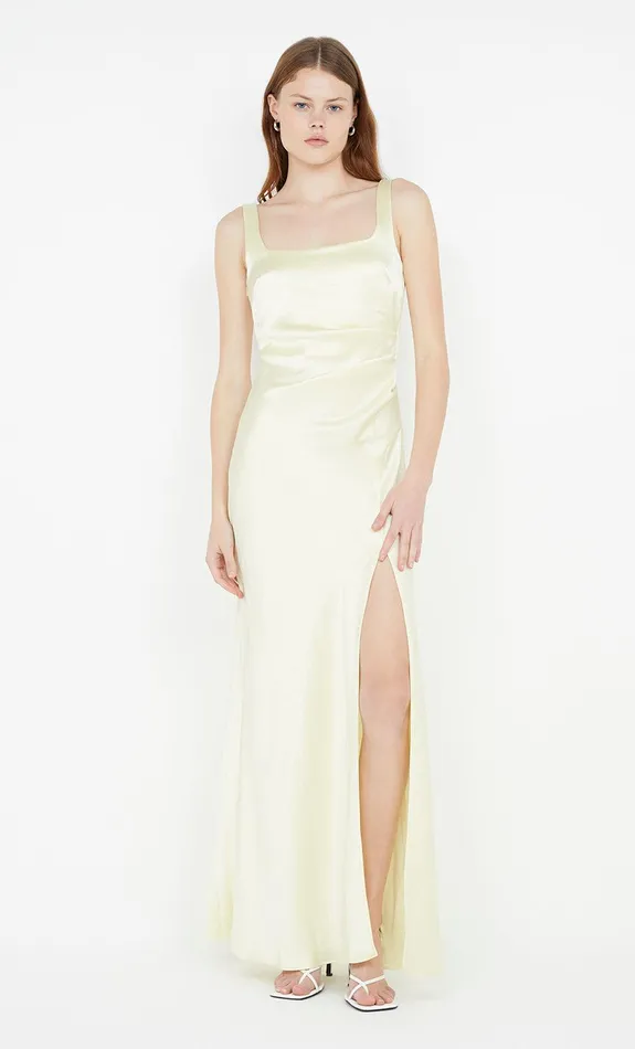Bec Bridge Dresses THE DREAMER SQUARE NECK DRESS Ice Yellow 8211 Women