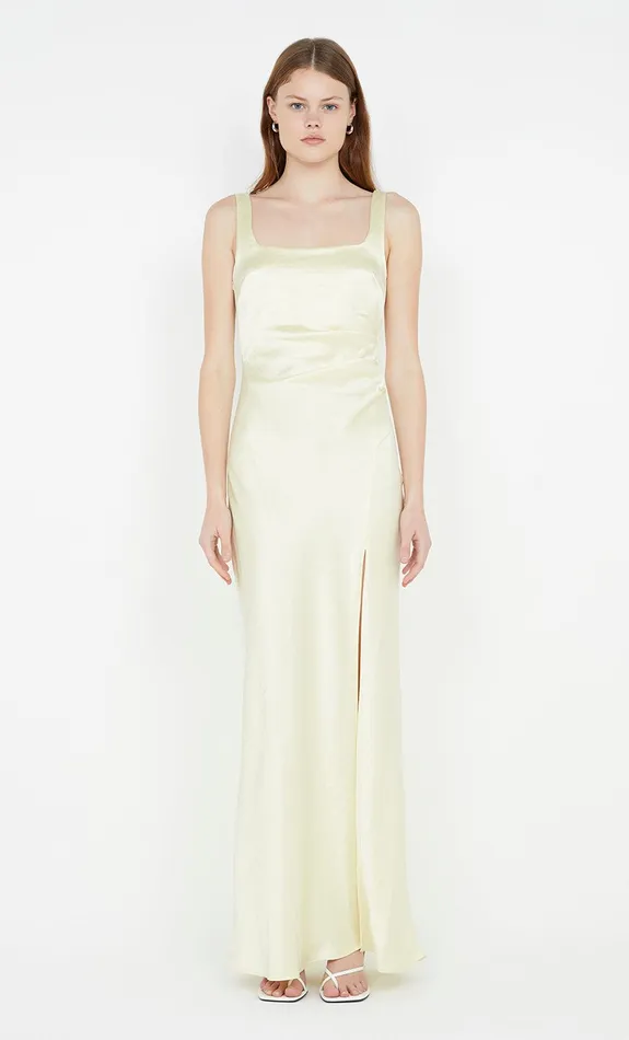 Bec Bridge Dresses THE DREAMER SQUARE NECK DRESS Ice Yellow 8211 Women