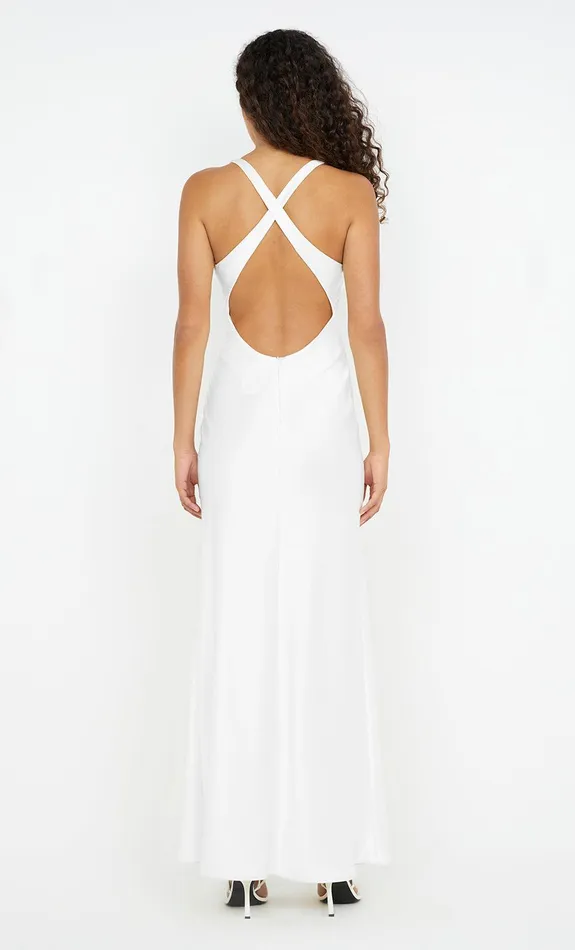 Bec Bridge Dresses THE DREAMER V NECK DRESS Ivory 8211 Women
