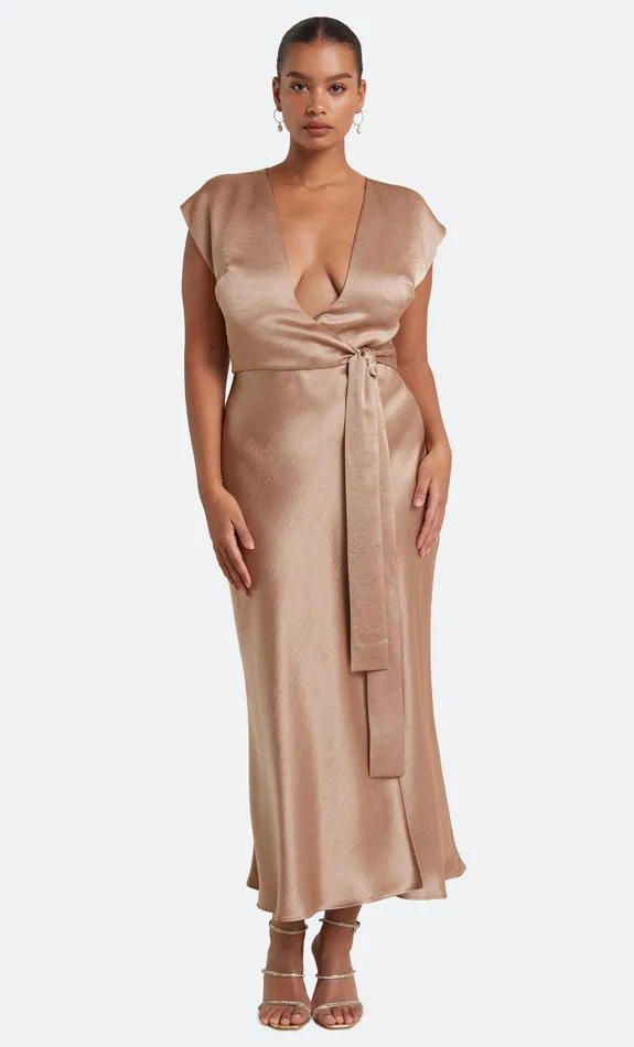 Bec Bridge Dresses THE DREAMER WRAP DRESS Golden 8211 Women