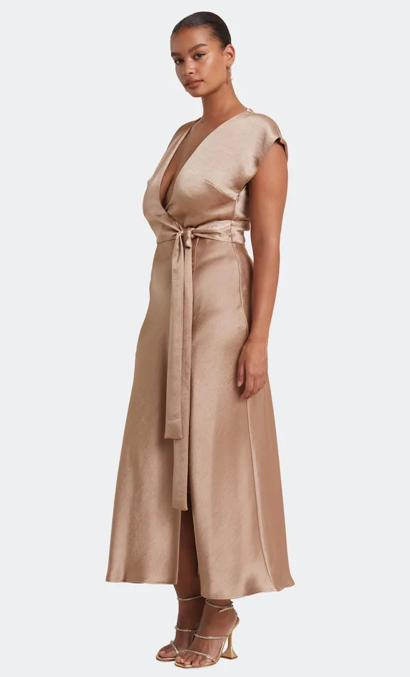 Bec Bridge Dresses THE DREAMER WRAP DRESS Golden 8211 Women