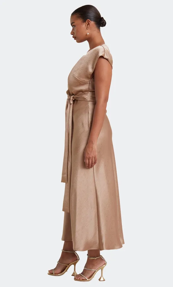 Bec Bridge Dresses THE DREAMER WRAP DRESS Golden 8211 Women