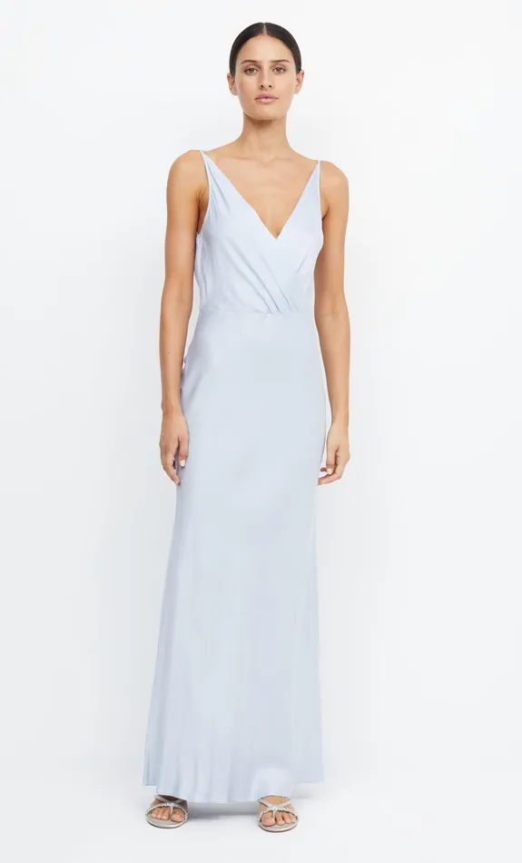 Bec Bridge Event Wear Dresses ADORE V MAXI DRESS Dusty Blue 8211 Women