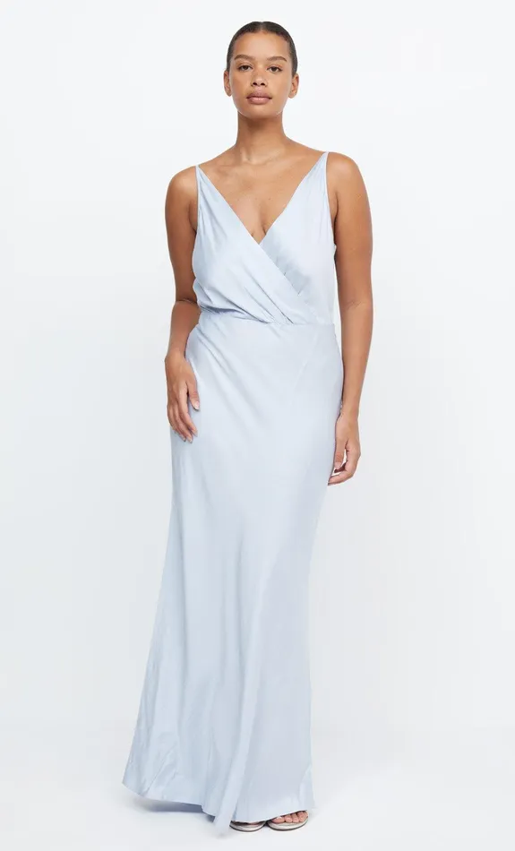 Bec Bridge Event Wear Dresses ADORE V MAXI DRESS Dusty Blue 8211 Women