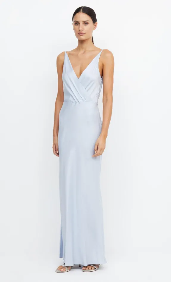 Bec Bridge Event Wear Dresses ADORE V MAXI DRESS Dusty Blue 8211 Women