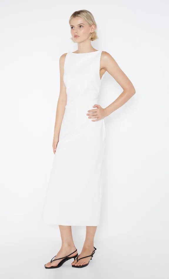 Bec Bridge Event Wear Dresses BE MINE TUCK DRESS Ivory 8211 Women