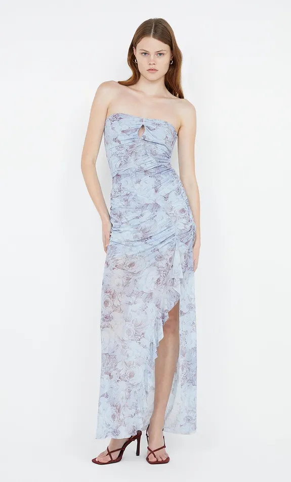 Bec Bridge Event Wear Dresses DANICA STRAPLESS DRESS Chambray Rose 8211 Women