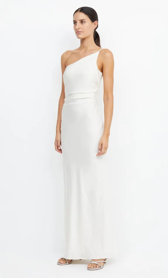 Bec Bridge Event Wear Dresses ETERNITY ASYM MAXI DRESS Cream 8211 Women
