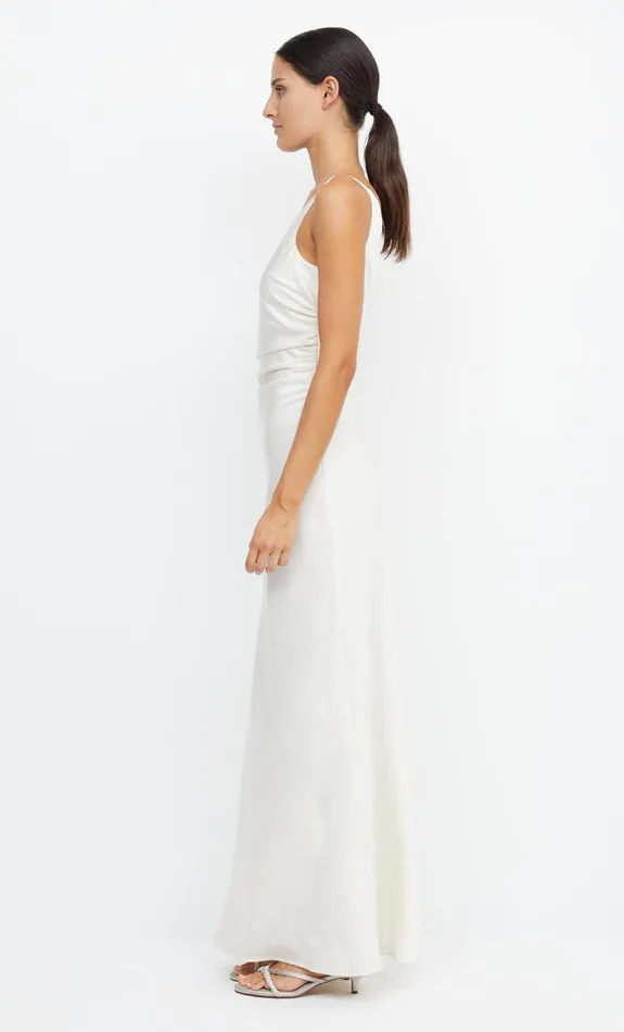 Bec Bridge Event Wear Dresses ETERNITY ASYM MAXI DRESS Cream 8211 Women