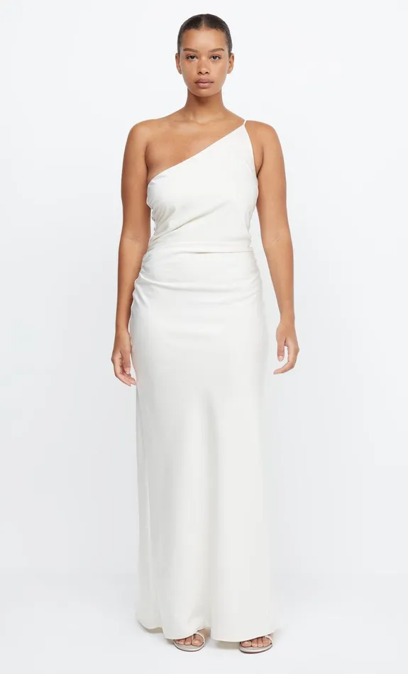 Bec Bridge Event Wear Dresses ETERNITY ASYM MAXI DRESS Cream 8211 Women