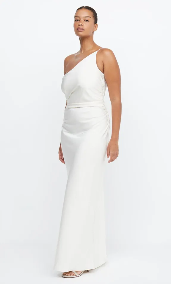 Bec Bridge Event Wear Dresses ETERNITY ASYM MAXI DRESS Cream 8211 Women